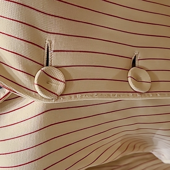Jean Paul Gautier creme blazer with red pinstripes Vintage and gorgeous - Picture 2 of 12
